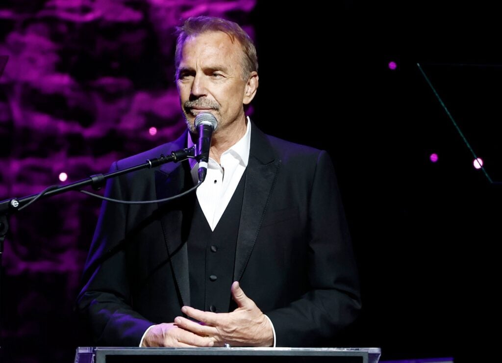 Kevin Costner at the Golden Globes in 2024.