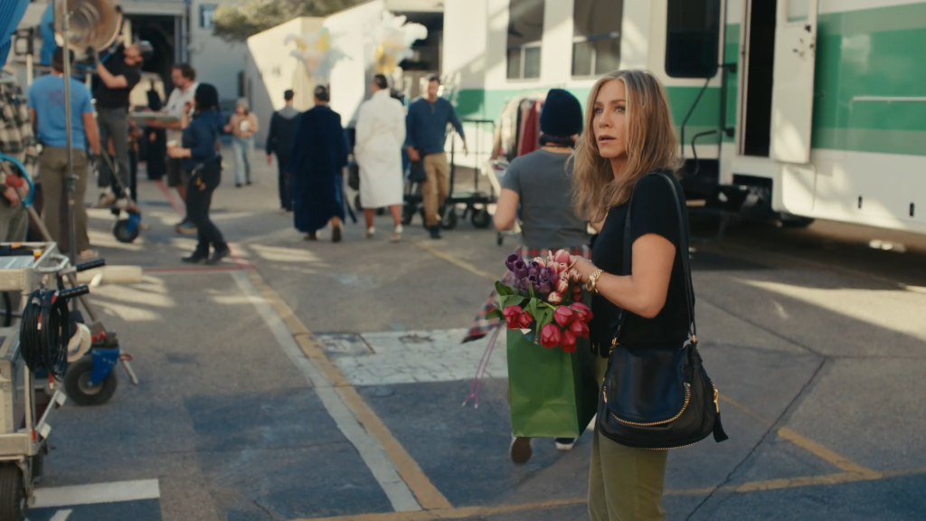 Jennifer Aniston on the 2024 Superbowl UberEats commercial.