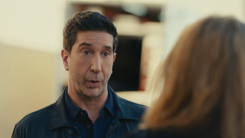 David Schwimmer embraces his sassy side on an UberEats commercial for the 2024 Superbowl.