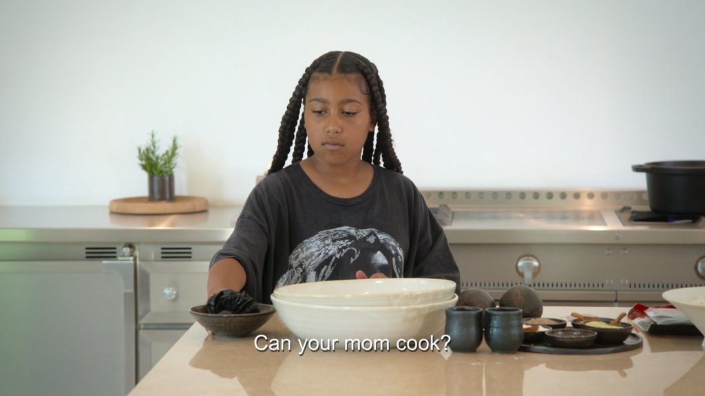 North West hears a question from a producer: can her mom cook?