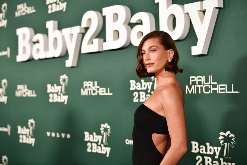 Hailey Bieber for Baby2Baby.