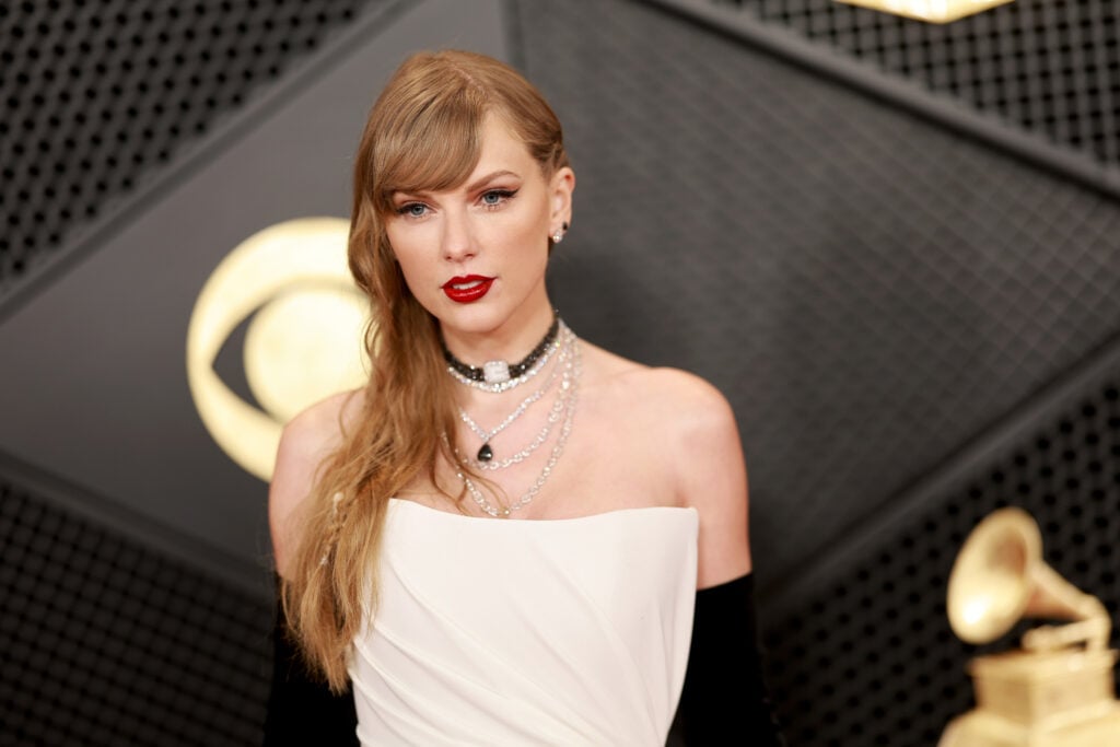 Taylor Swift attends the 66th GRAMMY Awards at Crypto.com Arena on February 04, 2024 in Los Angeles, California. 