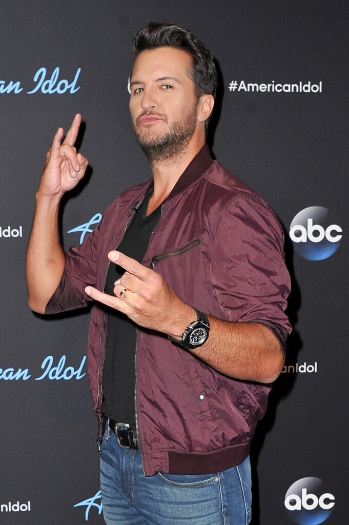 Singer/Judge Luke Bryan arrives at ABC's "American Idol" show on April 23, 2018 in Los Angeles, California.  