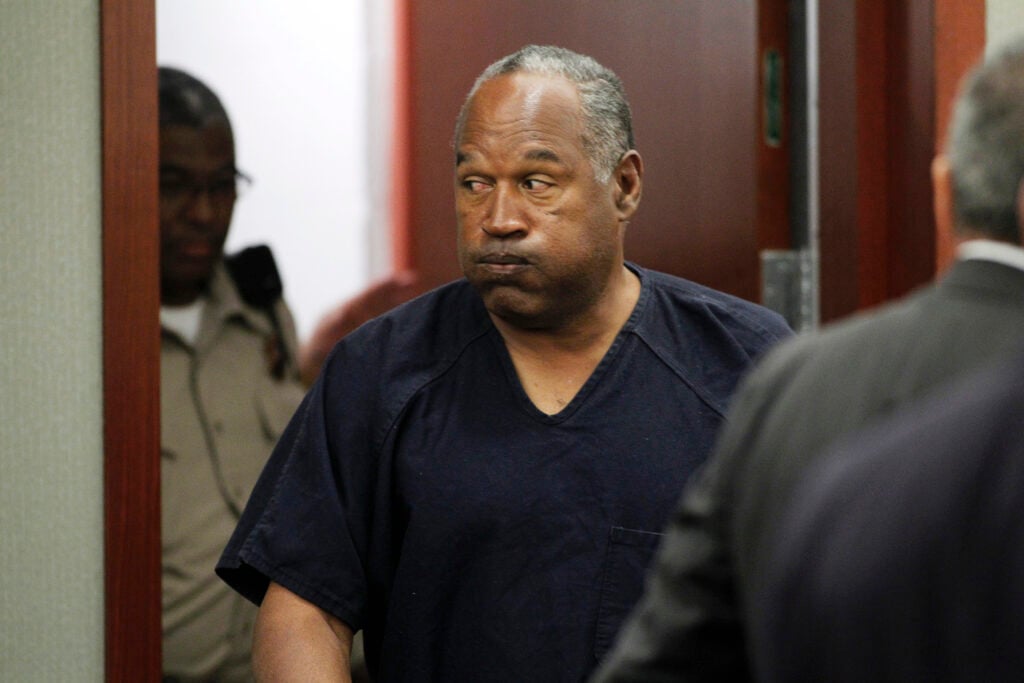 O.J. Simpson in court