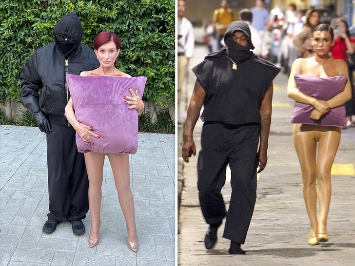 kanye west bianca censori and ozzy sharon osbourne haloween costume