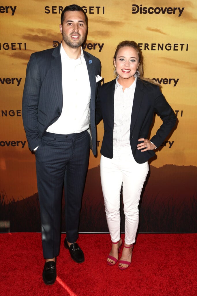 Jeremy Vuolo and Jinger Duggar Vuolo attend the Los Angeles Special Screening Of Discovery's "Serengeti" at Wallis Annenberg Center for the Performing Arts on July 23, 2019 in Beverly Hills, California.