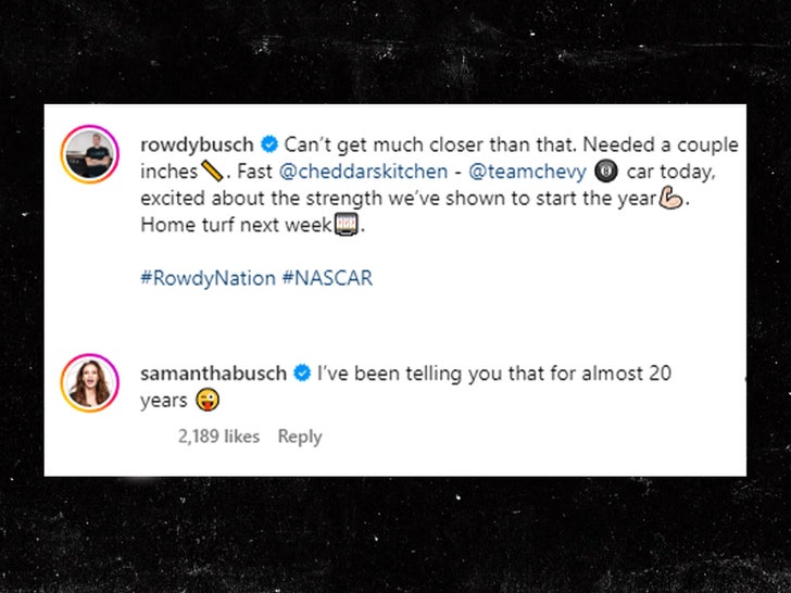 rowdy busch samatha busch comments