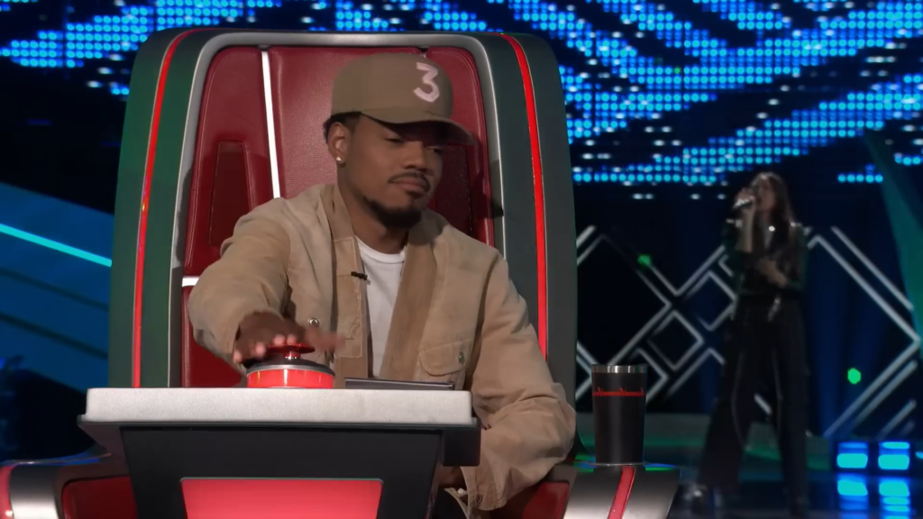 Chance The Rapper as a coach on The Voice Season 25.