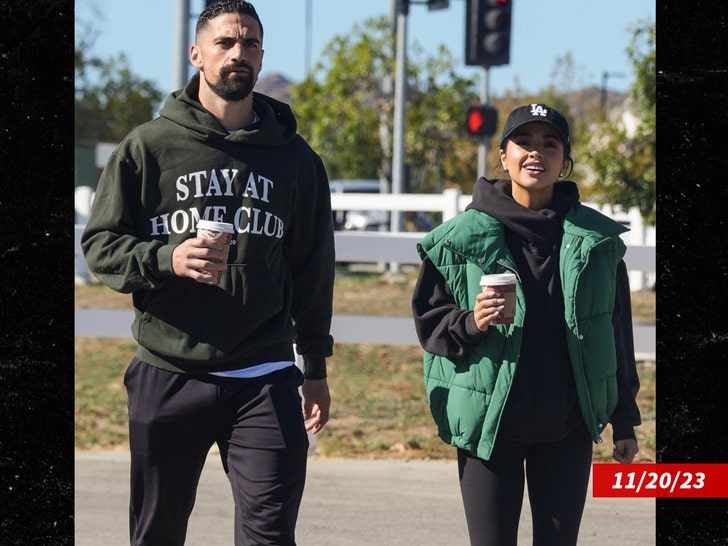 Becky G and Sebastain Lletget in LA