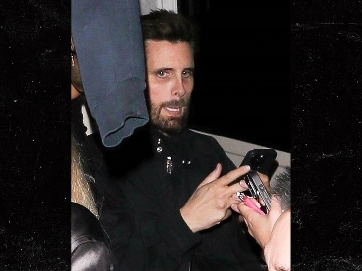 Scott Disick out at catch steak