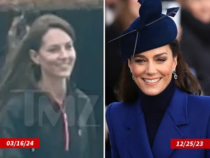 kate middleton face side by side