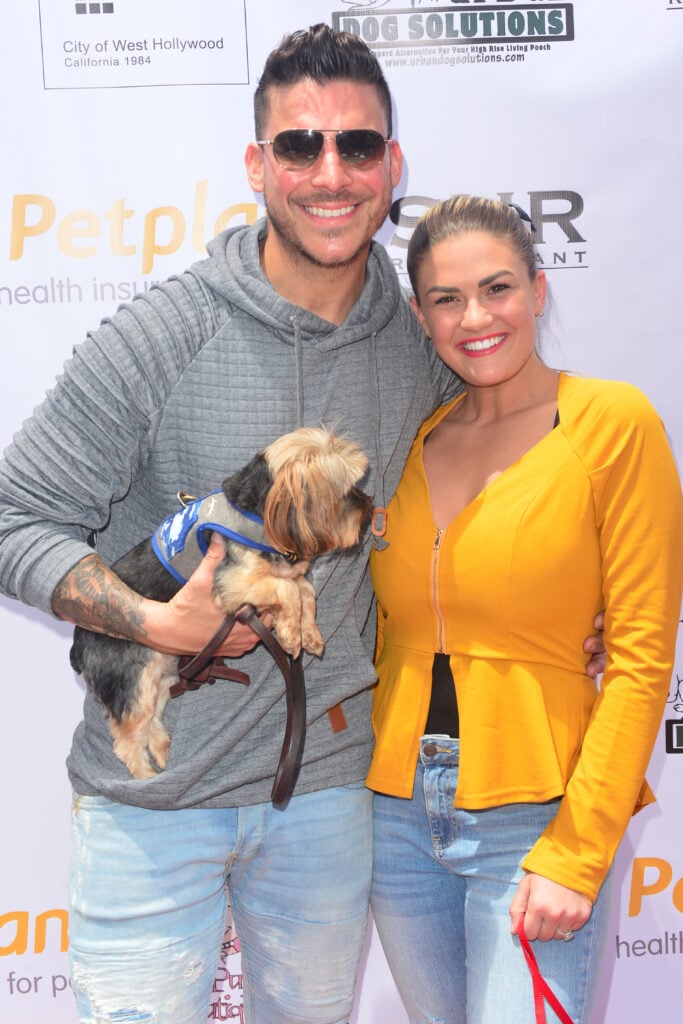 Jax Taylor and Brittany Cartwright attend 4th Annual World Dog Day at West Hollywood Park on May 18, 2019 in West Hollywood, California.