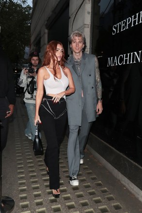 London, UNITED KINGDOM  - Machine Gun Kelly and Megan Fox attend an event in London.Pictured: Machine Gun Kelly, Megan FoxBACKGRID USA 30 MAY 2023 BYLINE MUST READ: justinpalmer_ldn / BACKGRIDUSA: +1 310 798 9111 / usasales@backgrid.comUK: +44 208 344 2007 / uksales@backgrid.com*UK Clients - Pictures Containing ChildrenPlease Pixelate Face Prior To Publication*