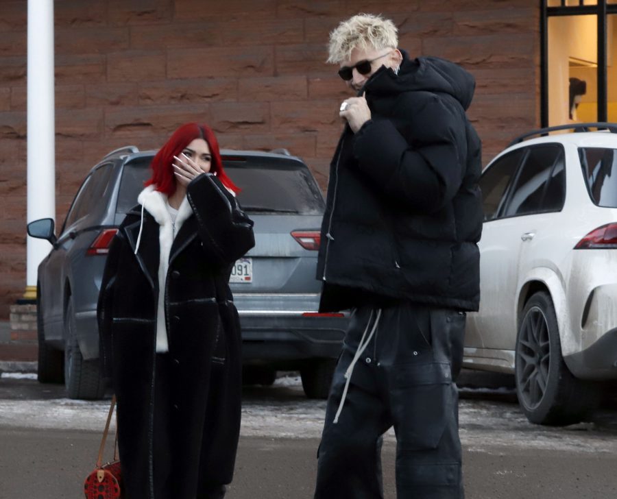 Megan Fox and Machine Gun Kelly walking in Aspen, Colorado in 2023