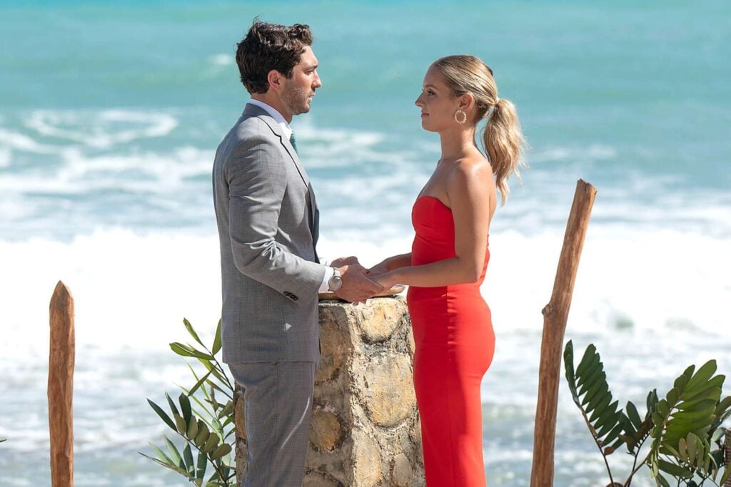 Joey Graziadei and Daisy Kent say goodbye on The Bachelor.