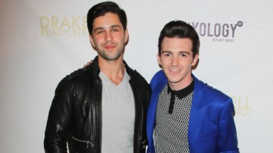 josh Peck and Drake Bell in 2014 on the red carpet