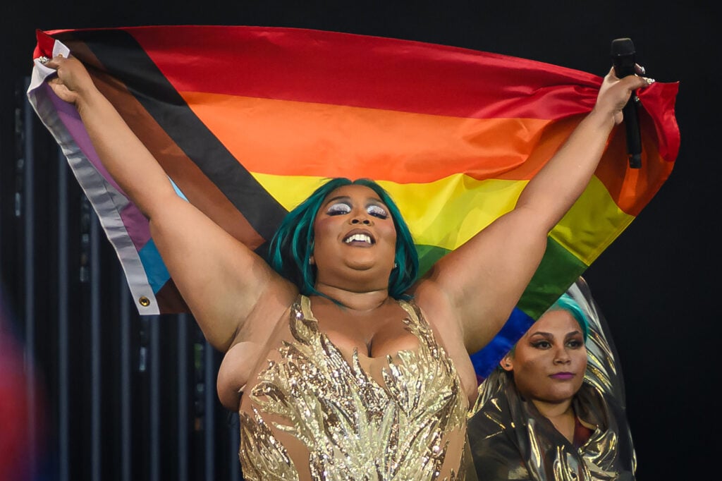 Lizzo at a festival