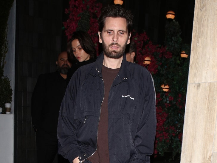 Scott Disick out at catch steak