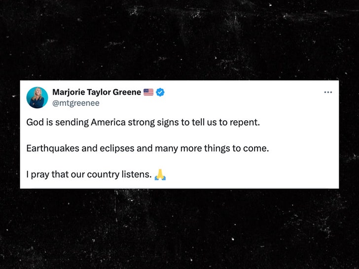 Marjorie Taylor Green Tweet