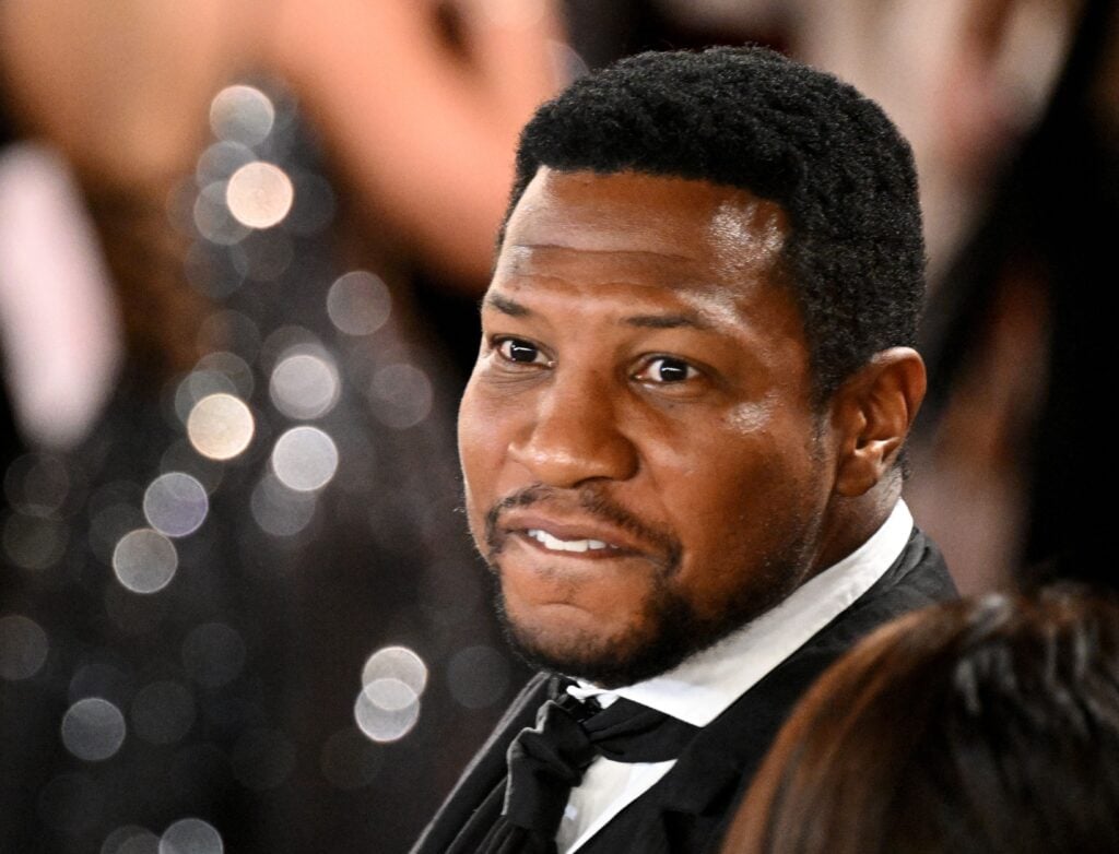 Jonathan Majors attends the 2023 Academy Awards.