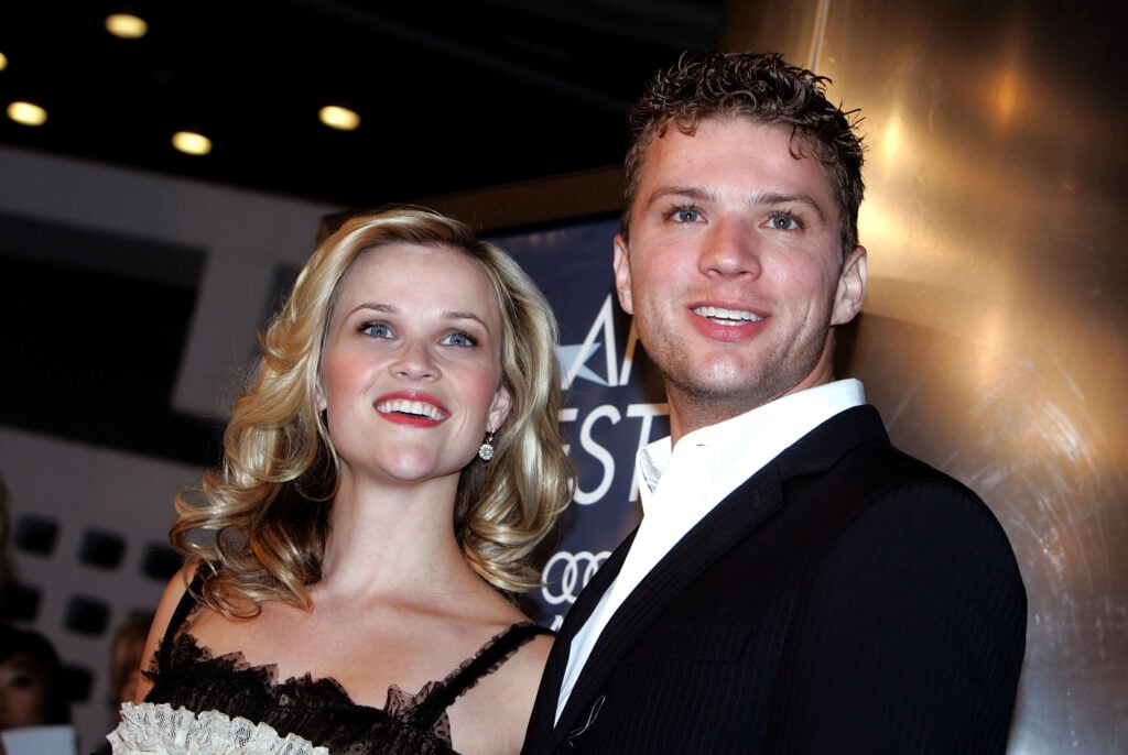 Reese Witherspoon and her husband Ryan Phillippe arrive at the AFI Fest Opening Night Gala presented by Audi and screening of "Walk the Line" at the ArcLight's Cinerama Dome November 3, 2005 in Hollywood, California. 