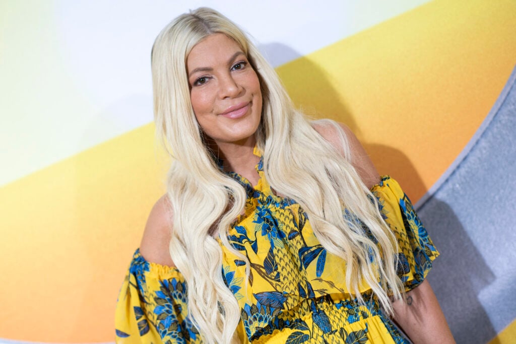 Tori Spelling attends movie premiere