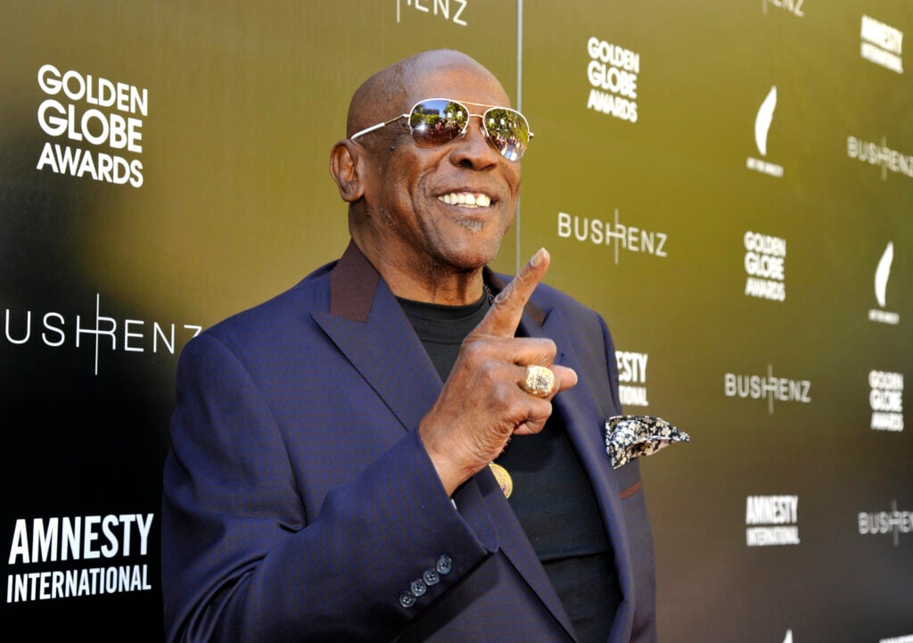 Louis Gossett Jr. attends the Art For Amnesty Pre-Golden Globes Recognition Brunch at Chateau Marmont on January 8, 2016 in Los Angeles, California.