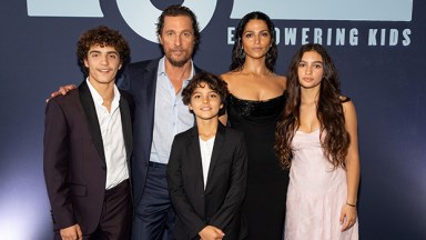 Matthew McConaughey and his wife and kids