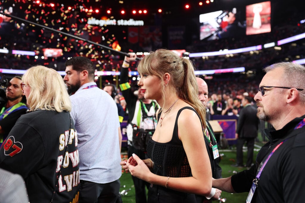 Taylor Swift in Vegas for the 2024 Super Bowl.