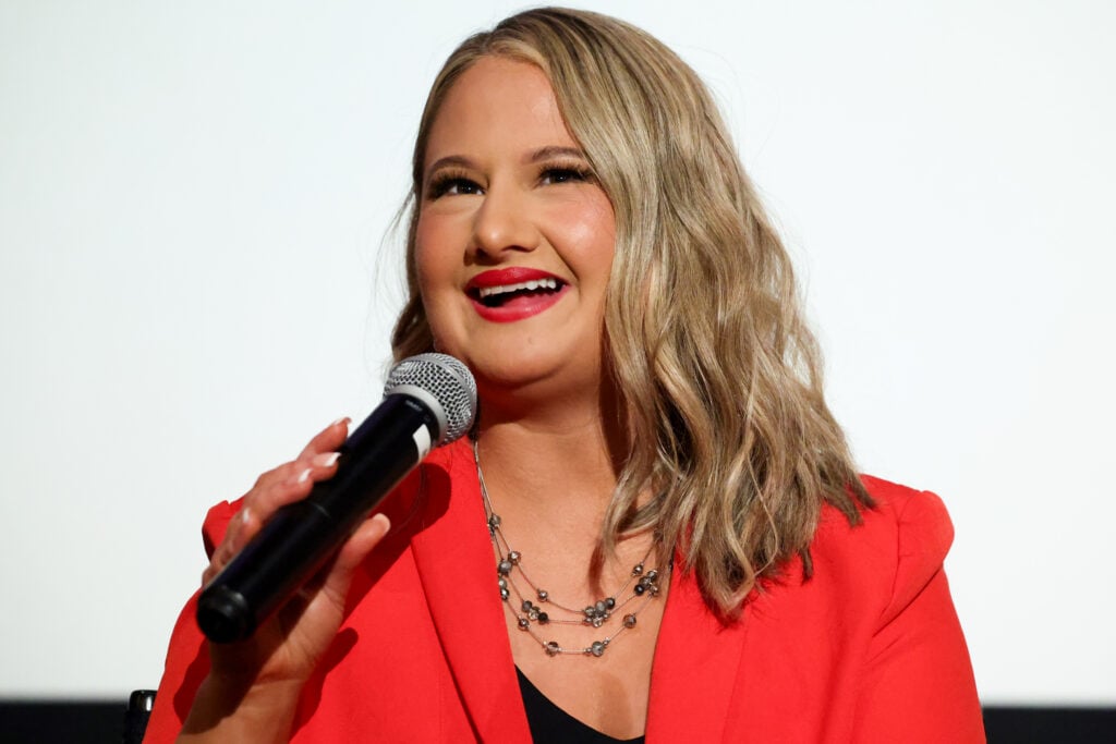 Gypsy Rose Blanchard speaks onstage during 