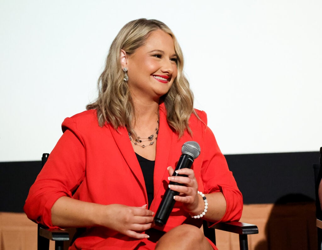 Gypsy Rose Blanchard speaks onstage during 