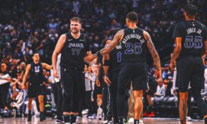Luka Doncic, Kyrie Irving carry Mavs past Clippers to advance to second round